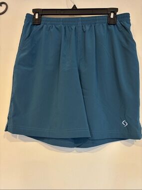 Title Nine M Men's Athletic Shorts in Teal Blue